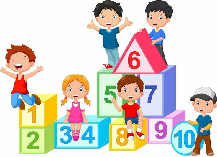 أرقام كرتونية ودودة